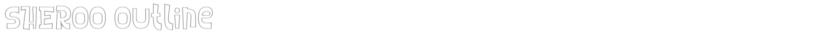 Sheroo font preview